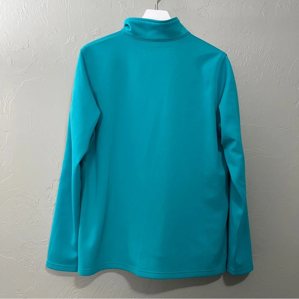 Ariat Tek Cold Series Pullover 1/4 Zip Top size xl Teal jacket sweatshirt shirt - Picture 6 of 14